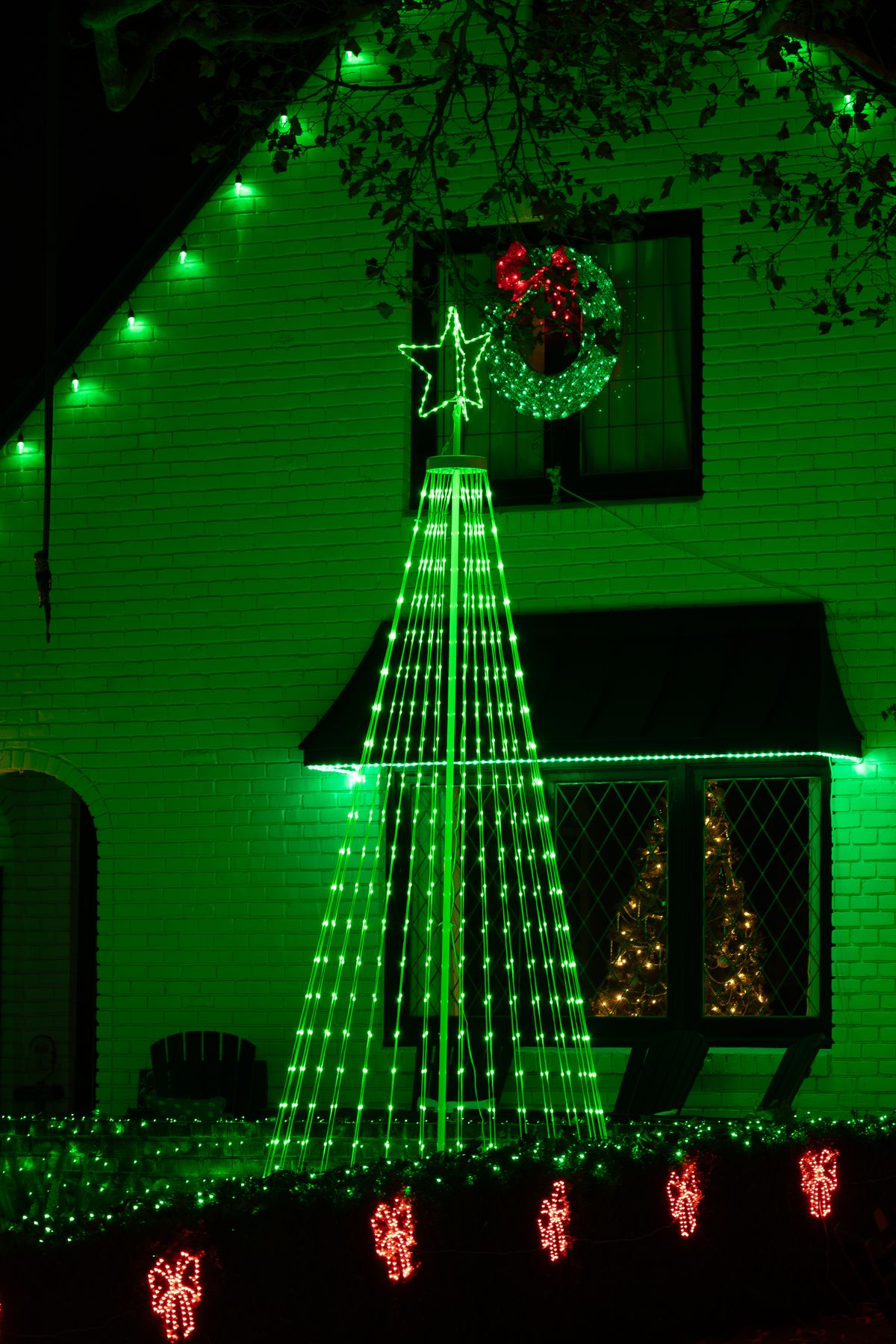 Professionally installed Christmas lights — Classic color display — <b>Liberty</b>